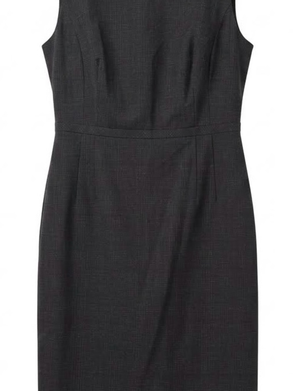 Halogen Charcoal Grey Geometric Shift Dress – 10 Petite – Lined